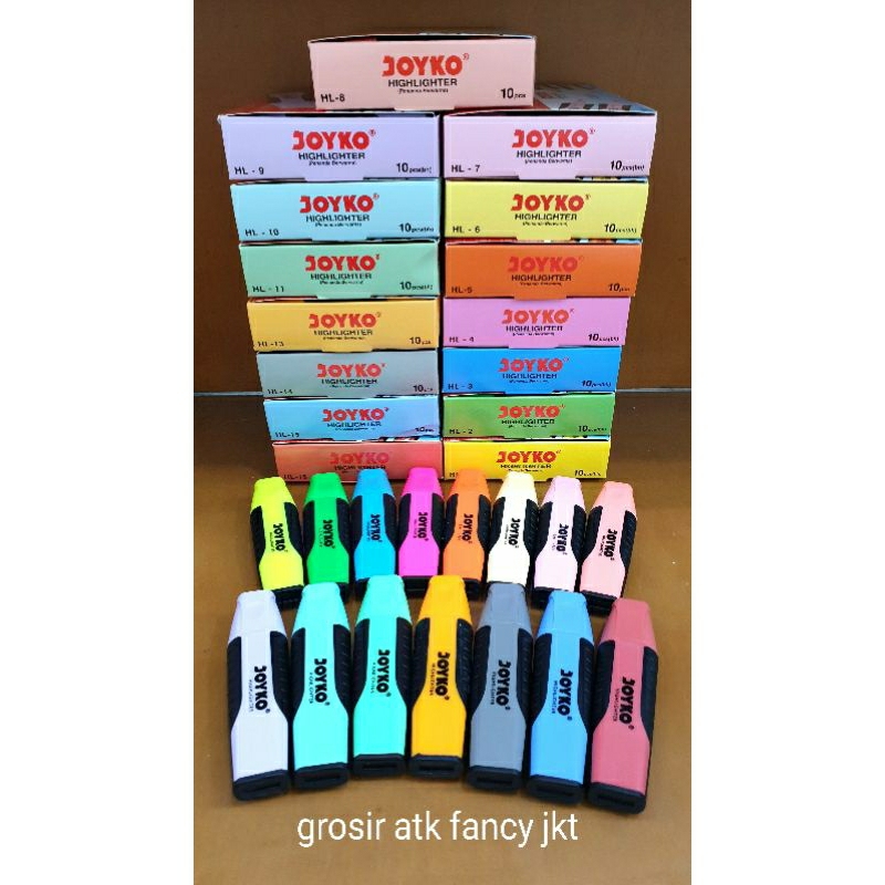 

Stabilo Highlighter Penanda Warna Joyko HL1 - 5 / 6 - 16 Pastel color