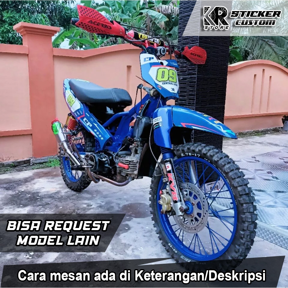 Stiker Decal Motor RBT sticker motor bebek trail Custom Desain | M19 | KR Sticker