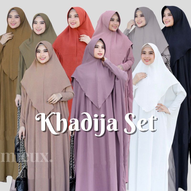 KHADIJAH SET JILBAB LD 180 SUPER JUMBO BY MIEUX