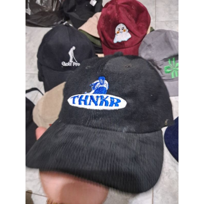 Topi Corduroy Custom Bordir, Topi Corduroy Bordir