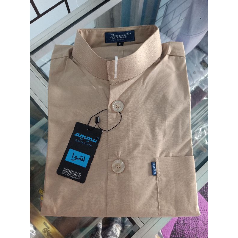 JUAL BAJU KOKO HAIBAH AMMU ORIGINAL 100% TERLARIS khusus WARNA COKLAT SUSU