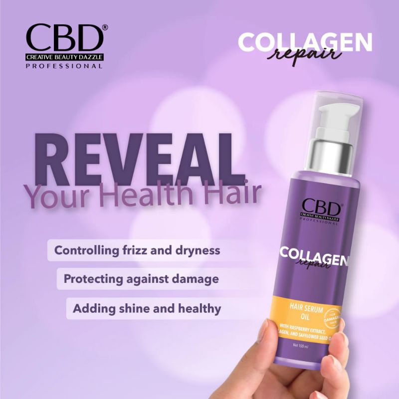 CBD Collagen hair serum , Collagen serum cbd , hair collagen serum
