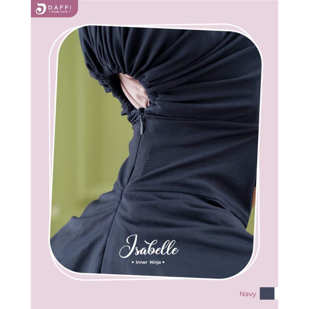 Daffi Hijab Inner Isabelle Inner Ninja Jersey Spandex Aksen Ziiper Pada BAgian Belakang Hijab Yessana Terbaru Ejamas Store