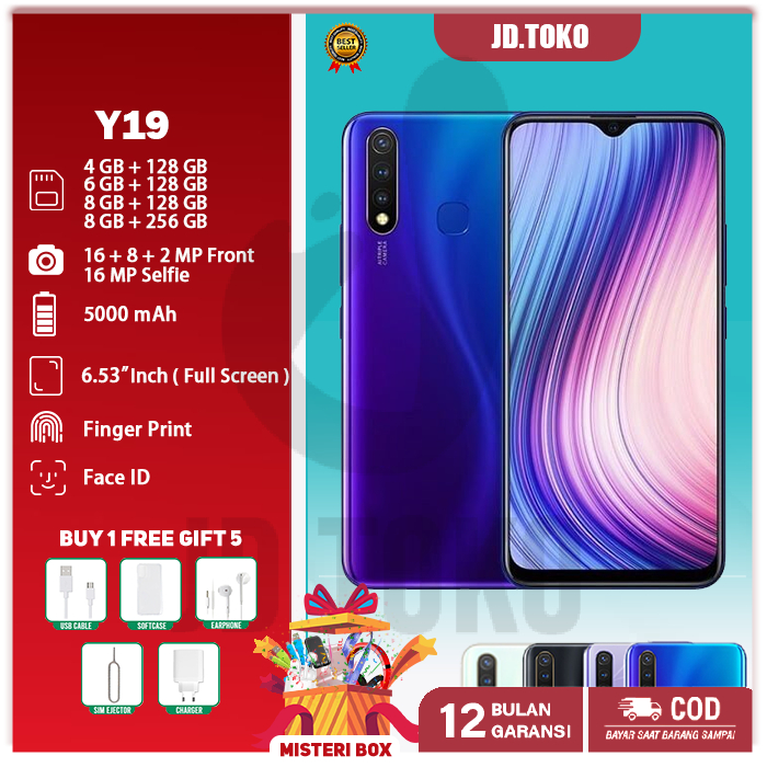 HP VIVO Y19 RAM 8/256 Garansi Toko Termurah