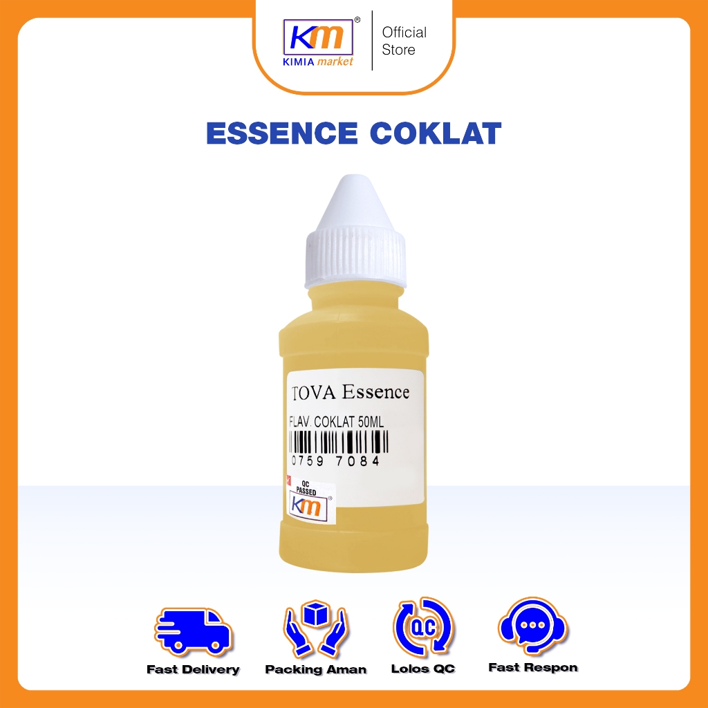 

Essence Makanan / Minuman TOVA flavor Coklat 50ml Perisa Makanan / Penambah Rasa Cair / Perisa Cair Chocolate / Essen Coklat Makanan/Minuman