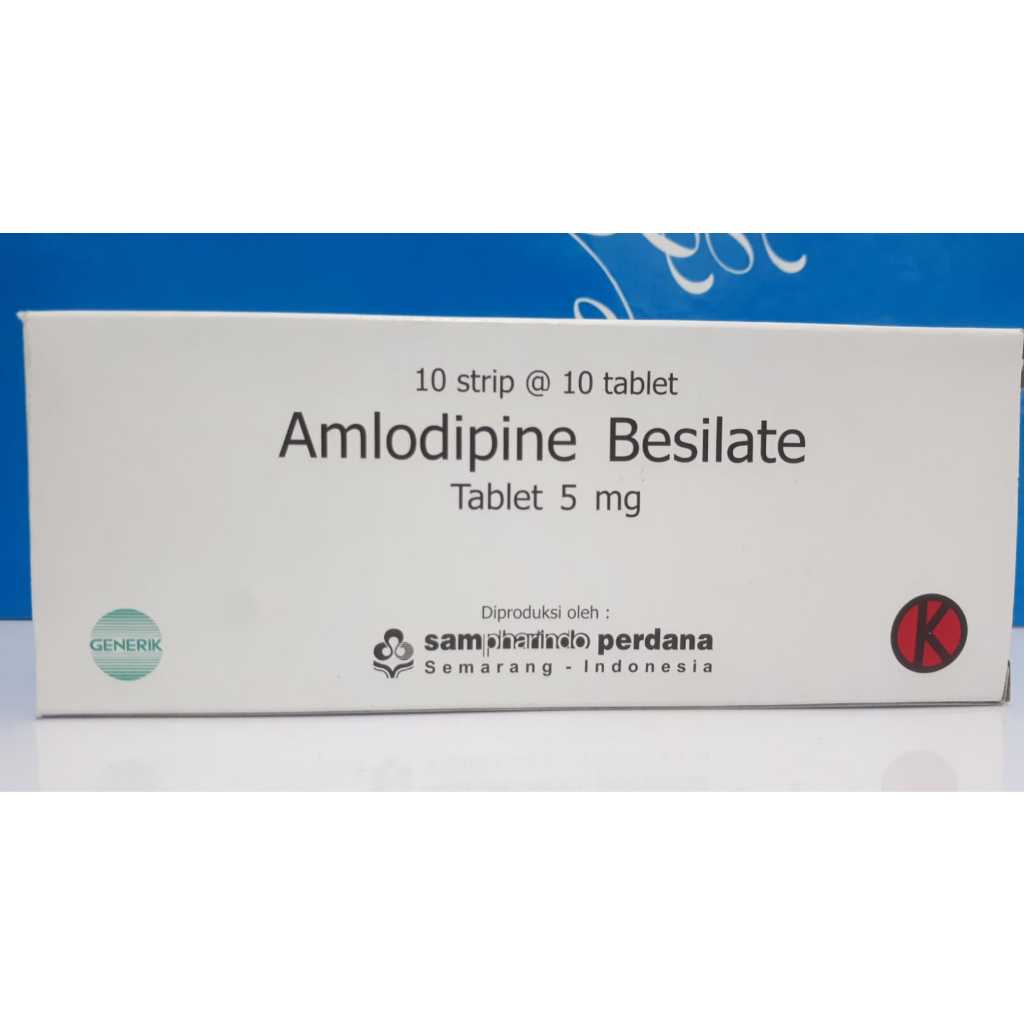 Amlodipine Besilate 5 Mg 1 Strip 10 Tablet (Gen)