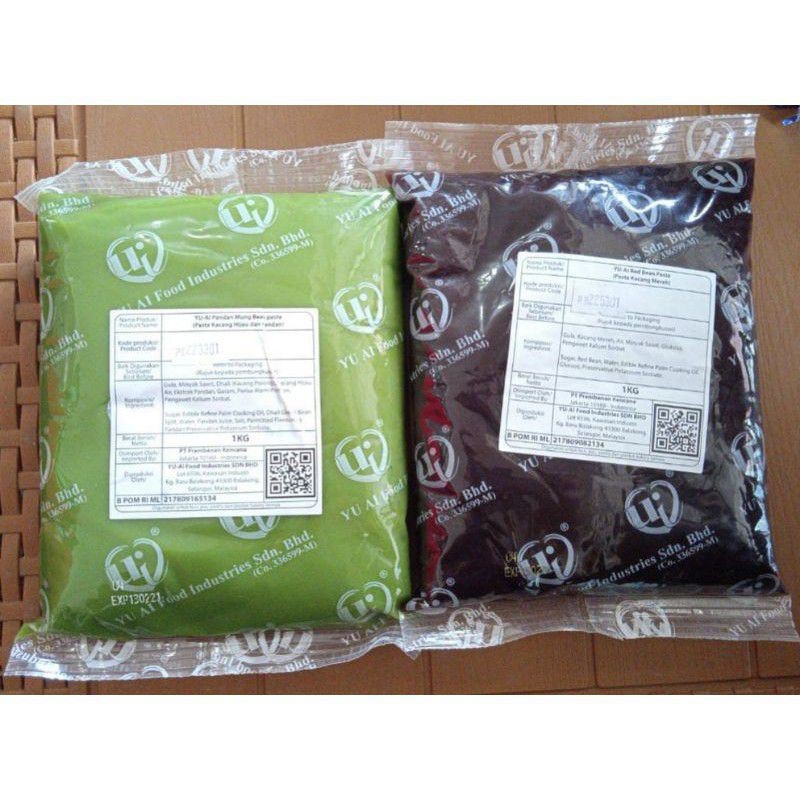 

YU-AI Pasta Filling Pandan/Reedbean (kacang Merah)1kg