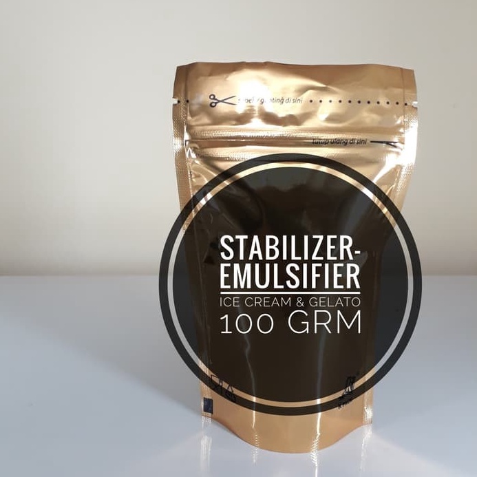 

12.12 Brand Stabilizer-Emulsifier Ice Cream & Gelato [GOLD] - 100grm buruan