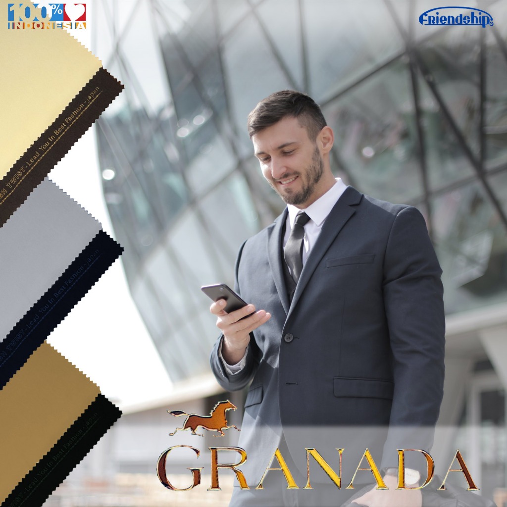Kain Seragam/ Kain Polyester/ Kain Friendship Granada 2168/ Bahan Pemda/ Seragam Kerja/ Anyaman 3/2/
