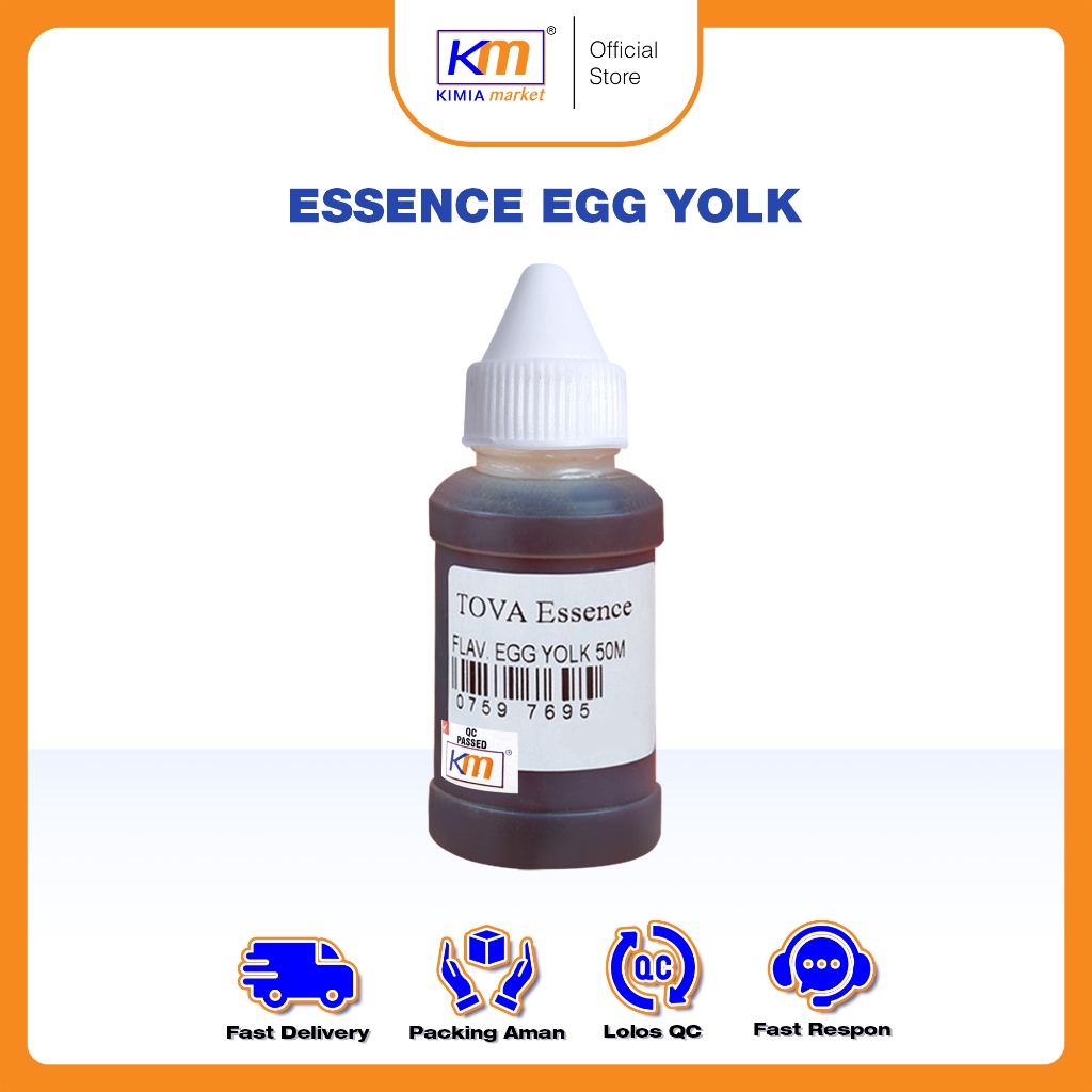 

Essence TOVA Flavor Egg Yolk 50ml / Perisa Makanan / Penambah Aroma Cair / Perisa Cair Egg Yolk / Essen Egg Yolk Makanan/Minuman