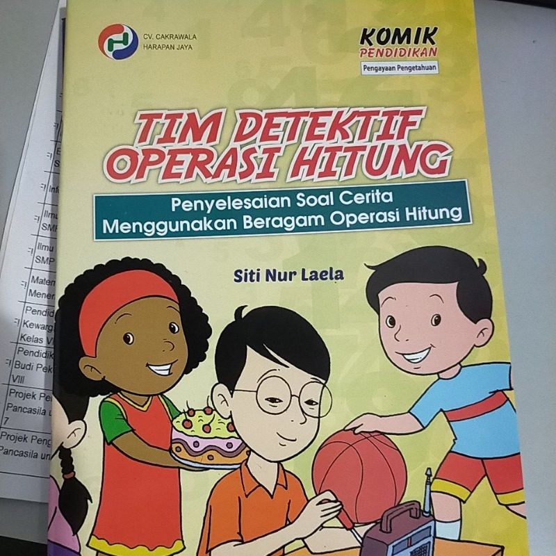 ORI buku komik pendidikan Tim detektif operasi hitung penerbit cakrawala