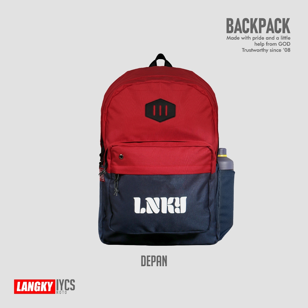 Tas Sekolah Gendong Smk Sma Smp Ransel Laptop Pria Wanita Simple Langky  IYCS ROTO