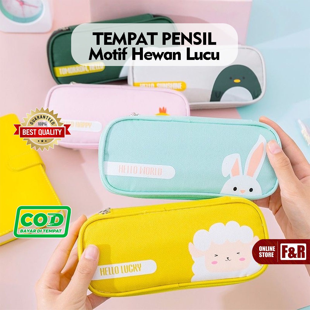 

Tempat Pensil Anak Karakter Motif Hewan Kotak Pinsil Binatang Cute Animal Pencil Case