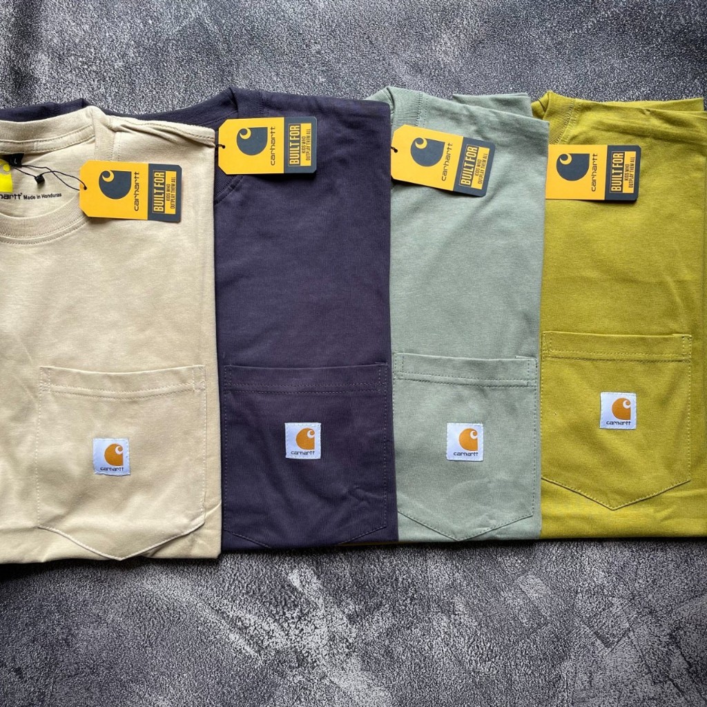 Carhartt Wip Pocket T-shirt  Special Edition Almond Original Import Produk