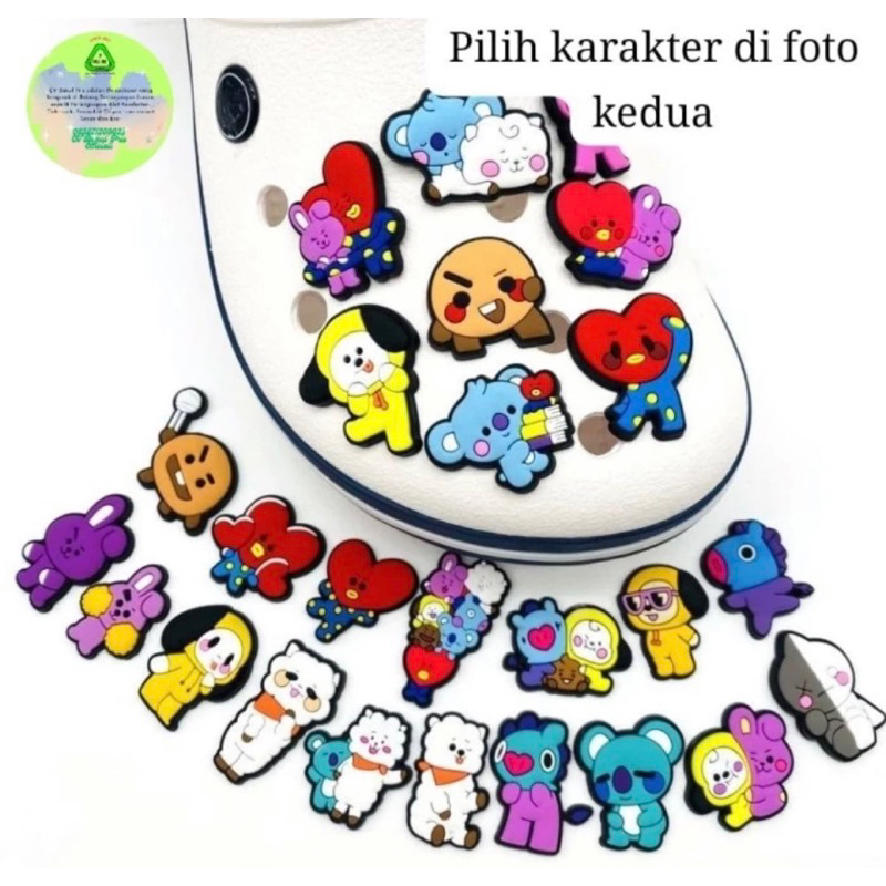 Jibbitz Crocs Original BTS Pin Crocs Aksesoris Sandal Jibbitz