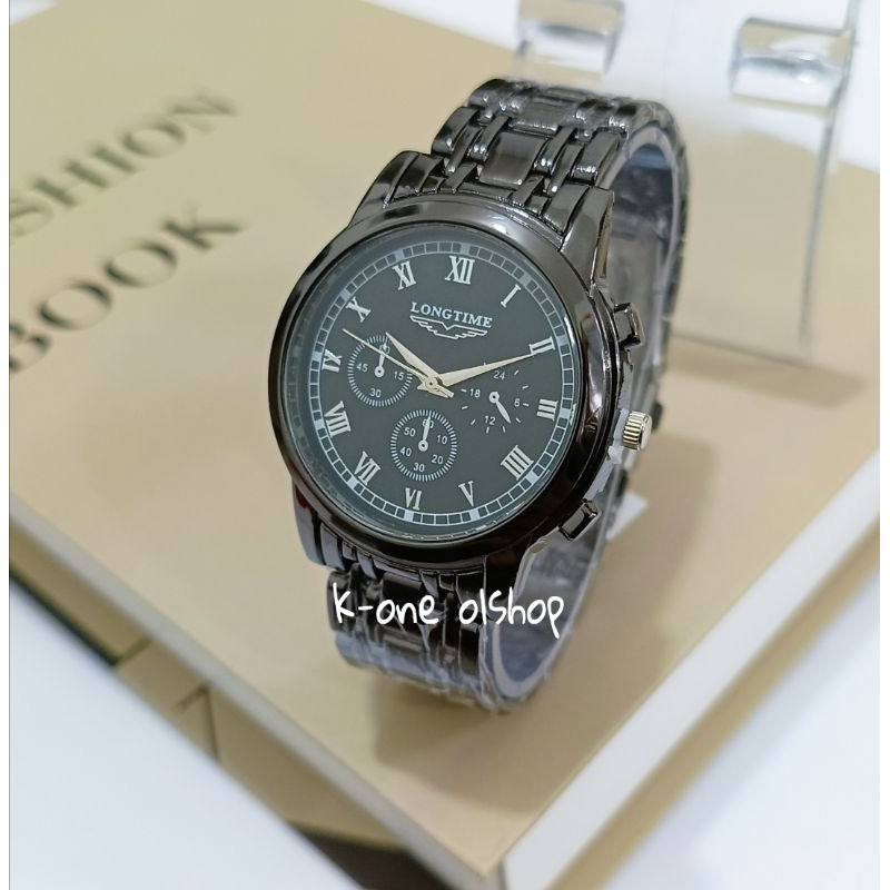 LONGTIME 946 JAM TANGAN PRIA TERLARIS ANGKA ROMAWI JAM TANGAN ANALOG CRONO OFF