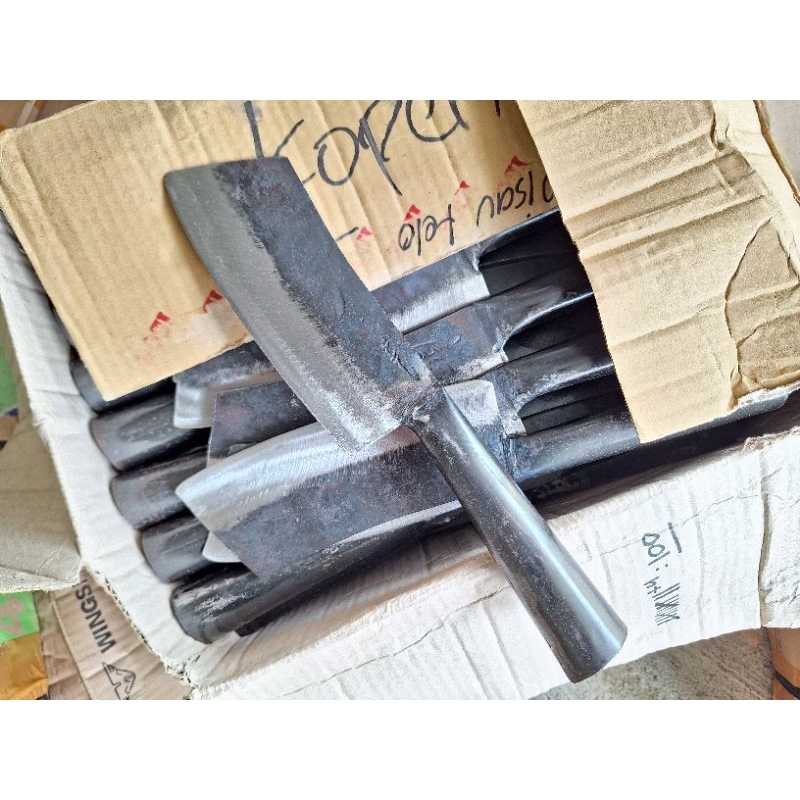 Pisau daging per baja kecil- pisau kupas ketela dan kelapa