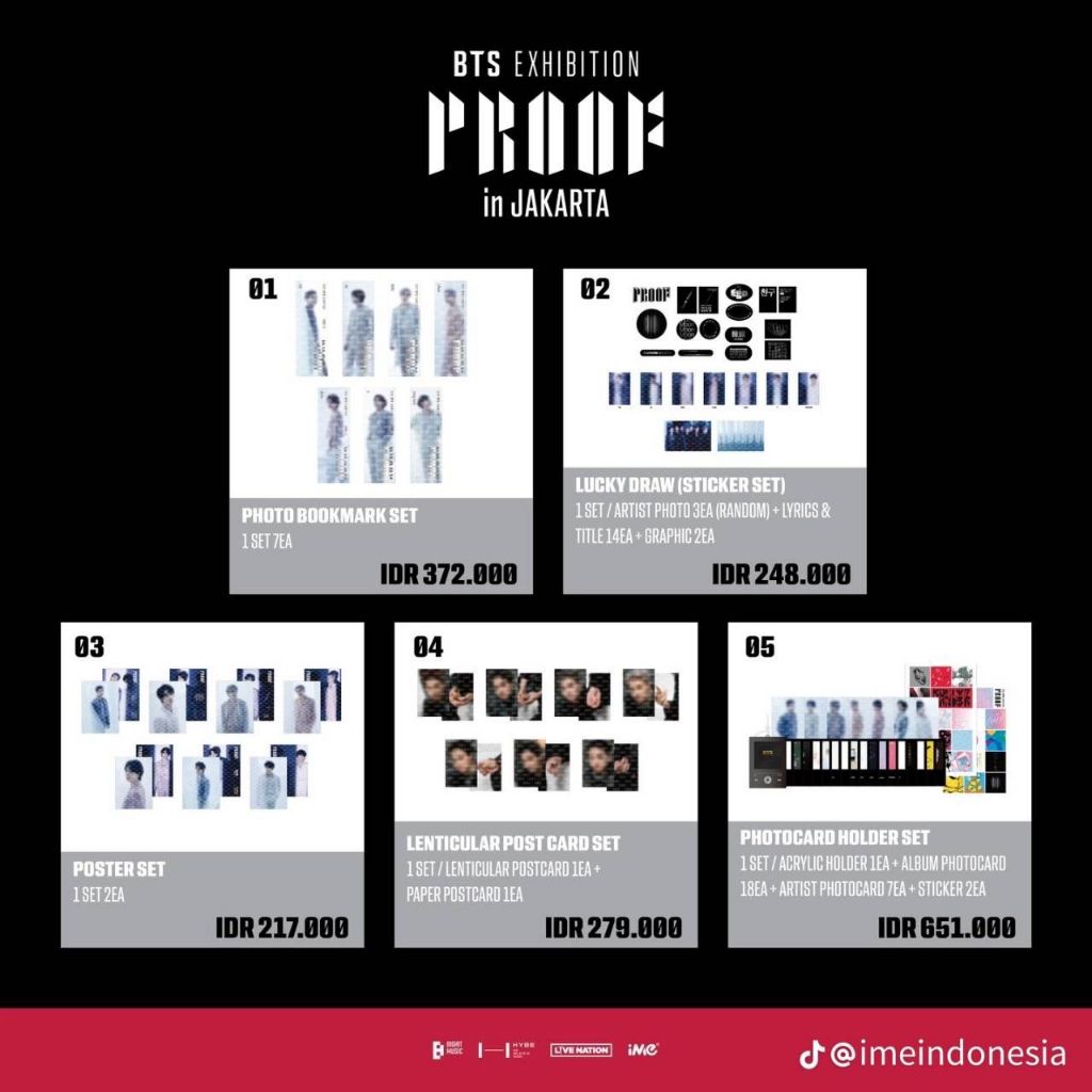 [READY] BTS MERCH PROOF EXHIBITION JAKARTA