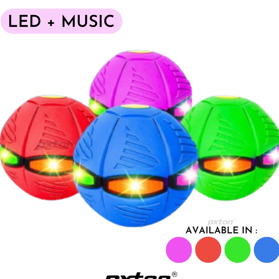 ➯✽✷ PXTON - Mainan Bola Led + Music Ajaib Viral | Ufo Magic Ball Mainan Anak Viral / mainan anak / b