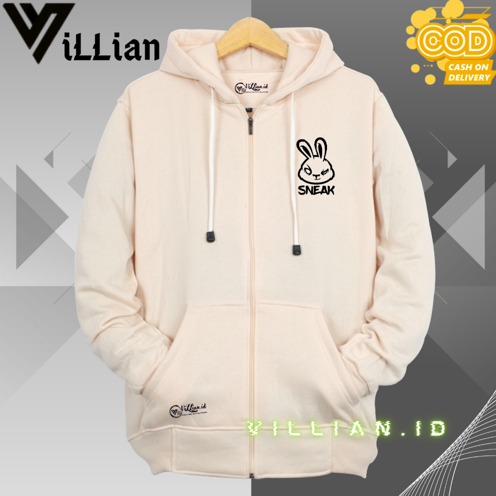 Hoodie Cowok Bahan Tebal Hoodie Pria Resleting Distro Aesthetic Warna Cream Sweater Hoodie Distro Or