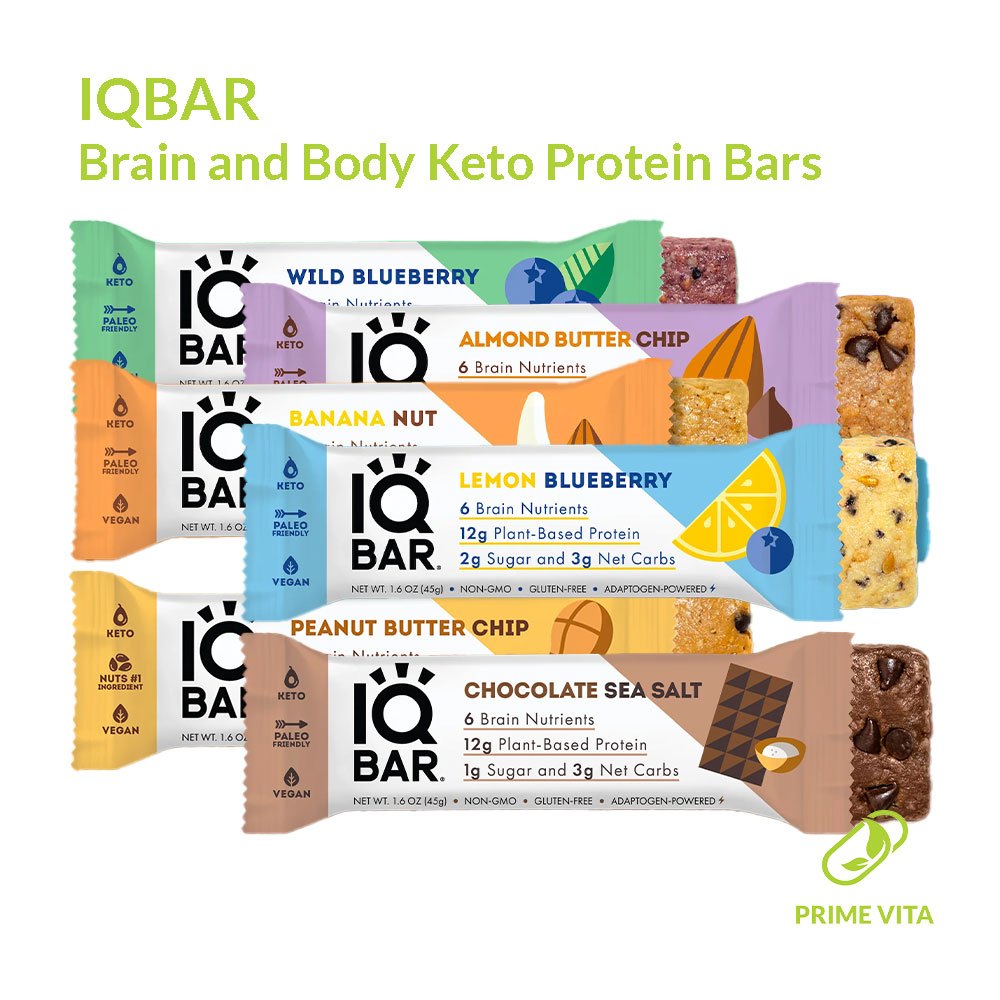 

IQBAR Brain and Body Keto Protein Bars Snack Protein Nabati