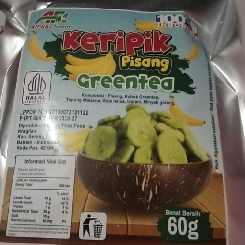 

Keripik pisang Greantea