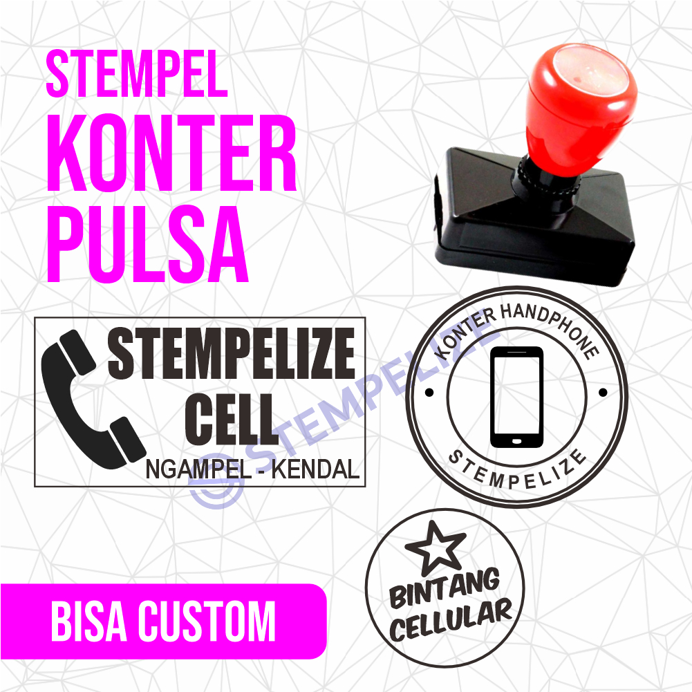 

Stempel Konter Pulsa / Konter HP / Toko Cellular Cell