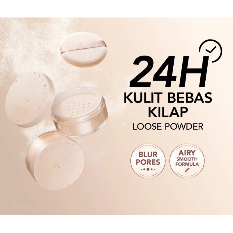 YOU Noutriwear+ Airy Fit Loose Powder - YOU Bedak Tabur