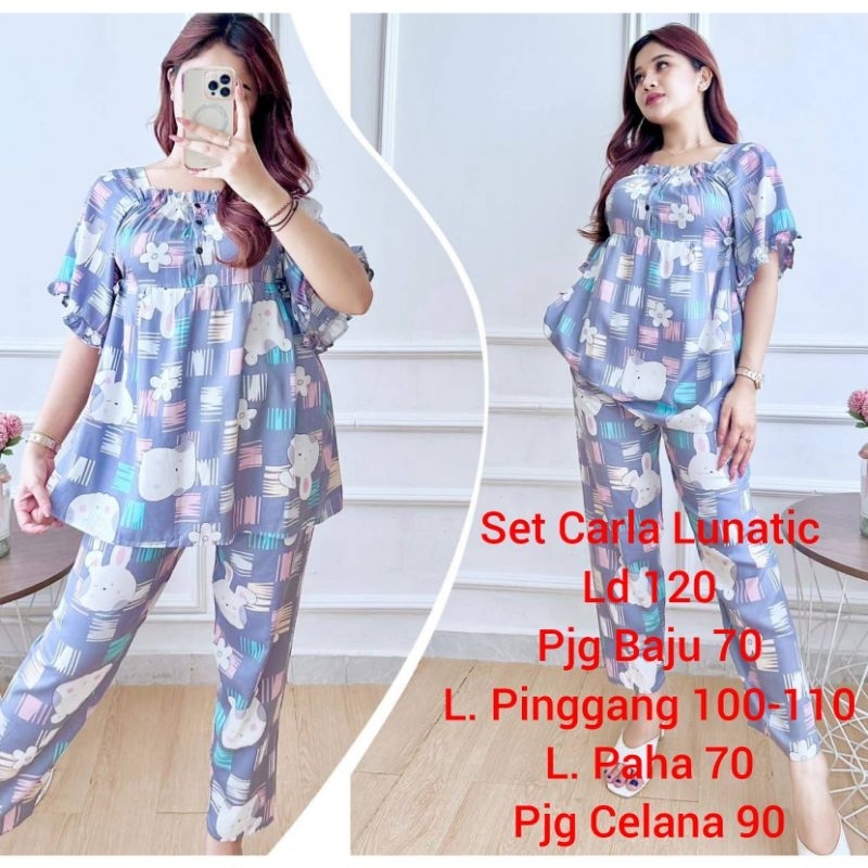 Setelan Carla Celana Panjang // Daster bali // Daster rayon bali