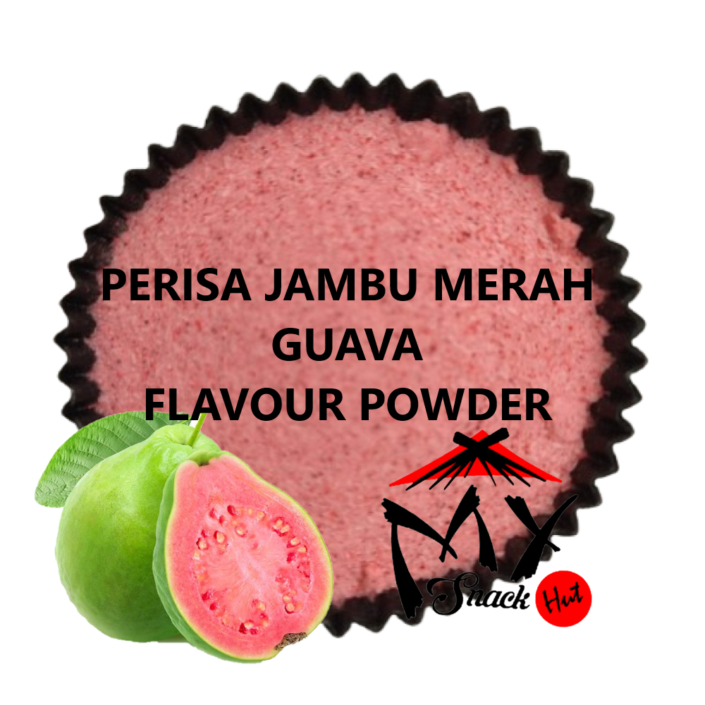 

GUAVA FLAVOUR POWDER 50GR PERISA JAMBU MERAH RED MINUMAN SIRUP ES KRIM PUDING JELI PERMEN BUBUK