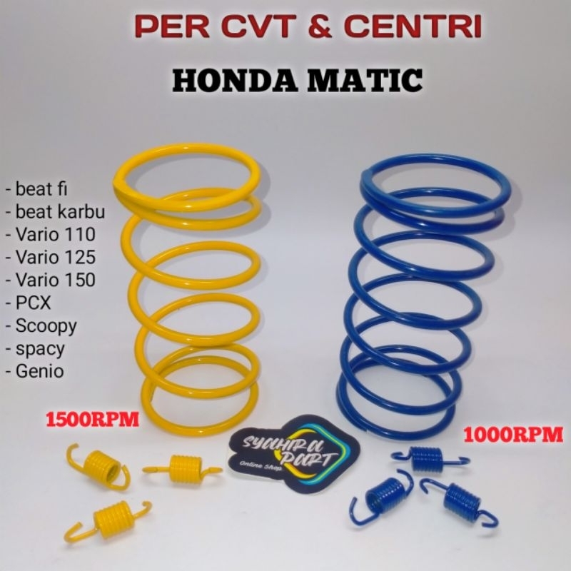 PER CVT & PER CENTRI HONDA MATIC 15000RPM 1000RPM BEAT FI KARBU VARIO 110 125 150 PCX SCOOPY SPACY G