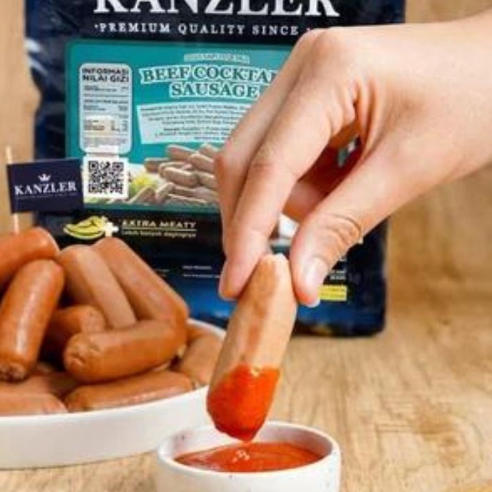 

THWZ0752 Stok terbaru kanzler sosis beef cocktail 250gram