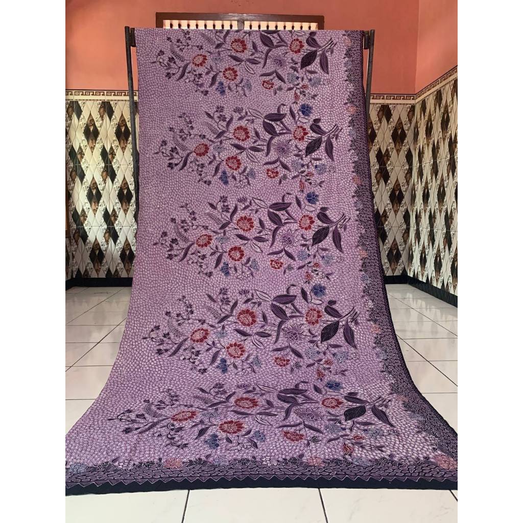 Kain batik tulis tanahan lajuran panjang hokokai exclusive bahan batik wanita