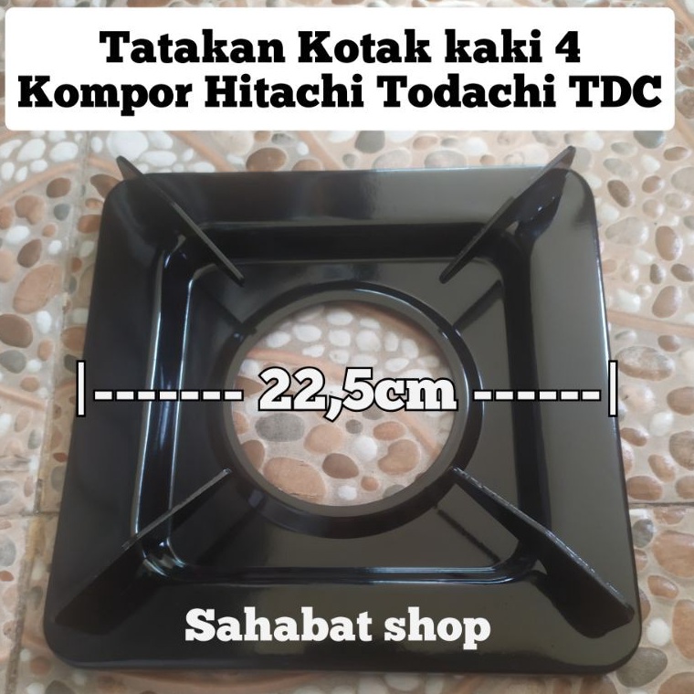 Stok Terbatas.. TATAKAN KAKI KOMPOR GAS HITACHI TODACHI TDC HOCK MODEL KOTAK PLAT KAKI 4 ORI