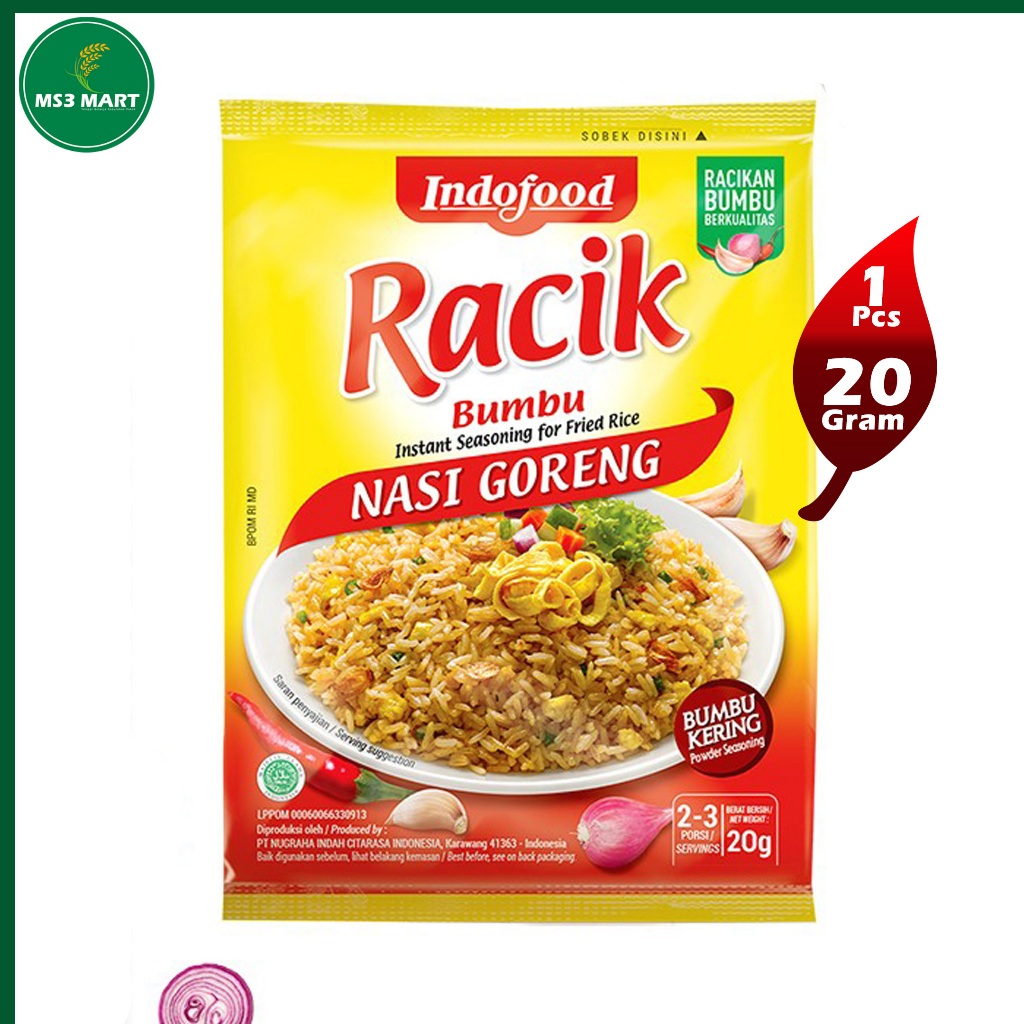 

Bumbu RACIK Nasi Goreng 20 Gram 1 Pcs | MS3 Mart