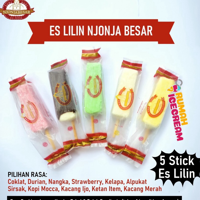 

WCZV0284 11.11 Ice Cream Lilin Aneka Rasa Njonja Besar 5 Stick