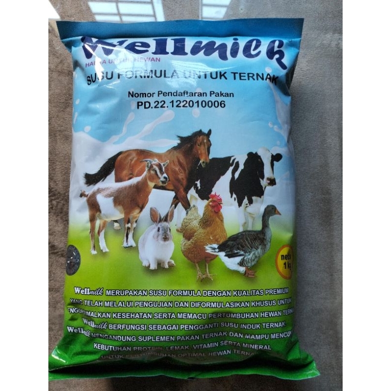 

wellmilk susu premium pengganti susu induk sapi kambing domba