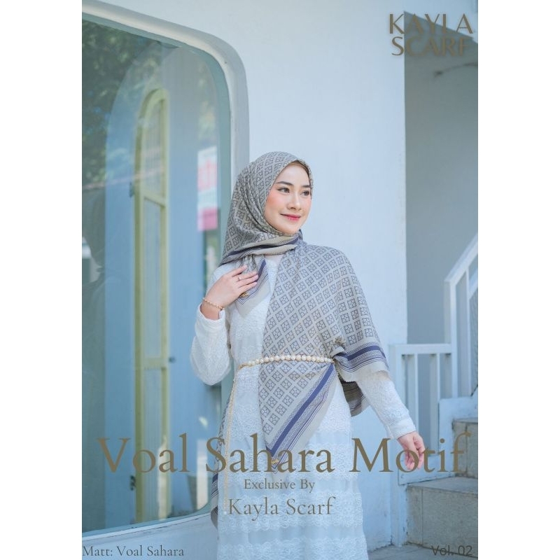 READY STOCK | Hijab Segi Empat Voal Sahara by Kayla Scarf