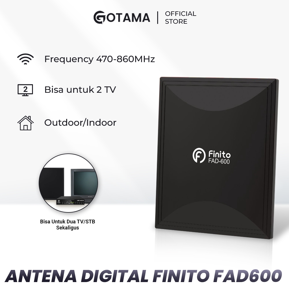Antena  Tv Sekaligus Digital Finito FAD-600 /Antena Tv Bisa Luar dan Dalam
