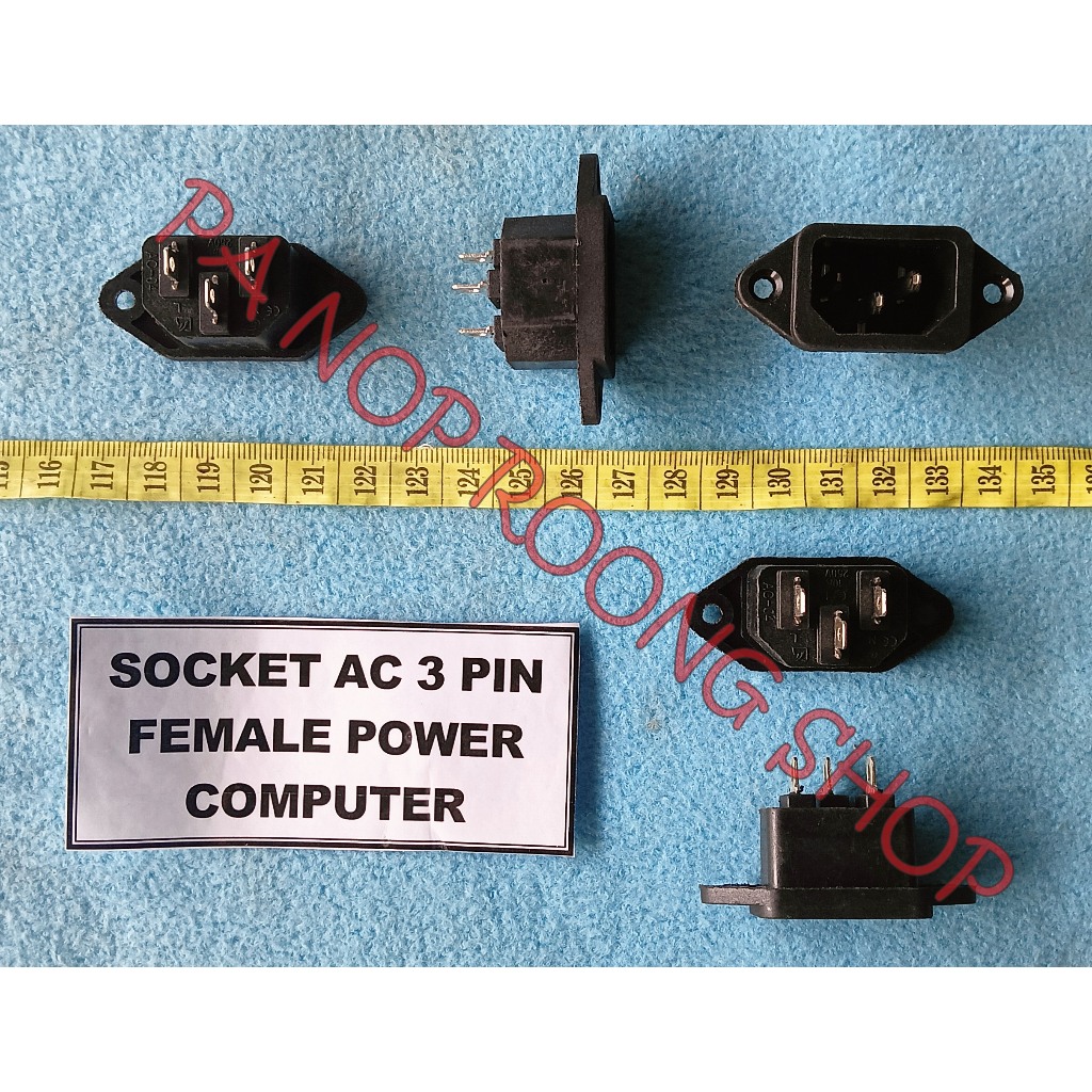 

SOCKET AC 3 PIN FEMALE POWER COMPUTER
