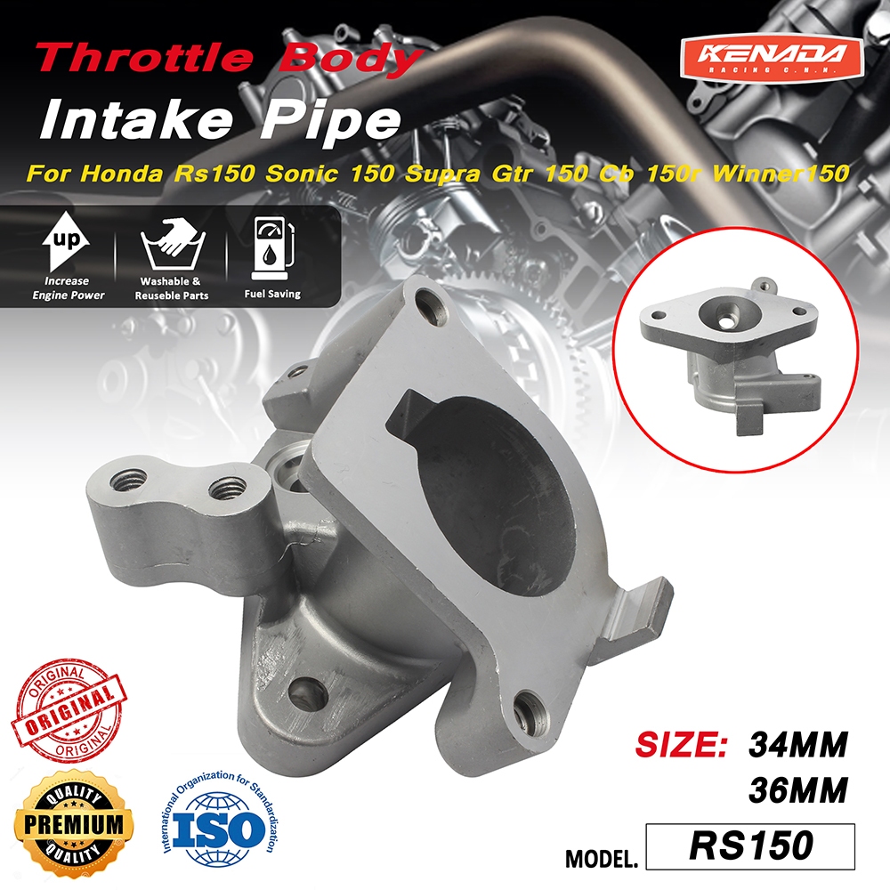 MANIFOLD INTAKE INTEK TB THROTTLE BODY DOWNDRAFT BISA RUBAHAN BEAT SCOOPY VARIO 125 150 PNP SONIC 15