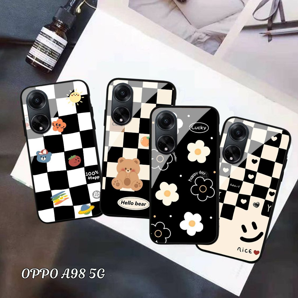 Case Kaca Glossy Oppo A98 - Casing Hp oppo  A98 5G - Case Kaca Glossy oppo A98 5G - Casing oppo  A98