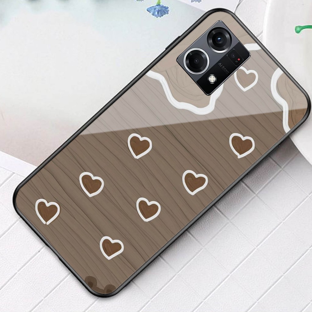 Case Kaca Oppo Reno 8 4G - Kesing Hp Oppo Reno 8 4G - Case Kaca Kilau Oppo Reno 8 4G - Case Oppo Ren