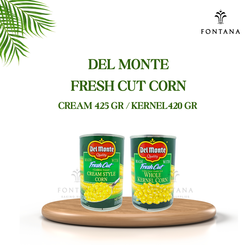 

DEL MONTE CREAM STYLE / DEL MONTE WHOLE KERNEL CORN / DEL MONTE JAGUNG KALENG