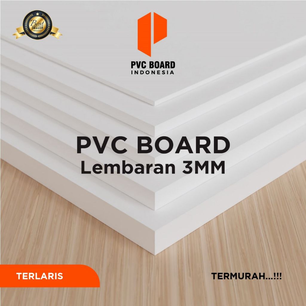 PVC Board Lembaran 3mm Ukuran 122x244cm | PVC Foam Board