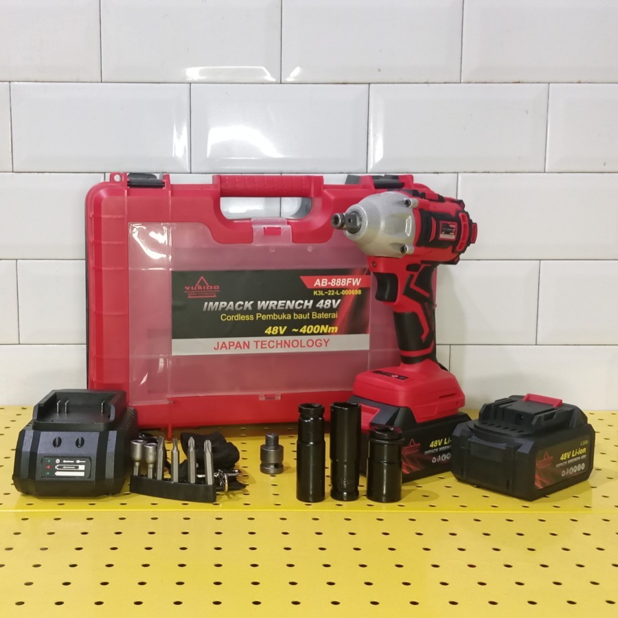 Impact Wrench Cordless Brushless 48Vf 400 NM YUKIDO