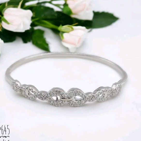 Xuping Gelang Bangle Wanita Motif Baris Bulat 647