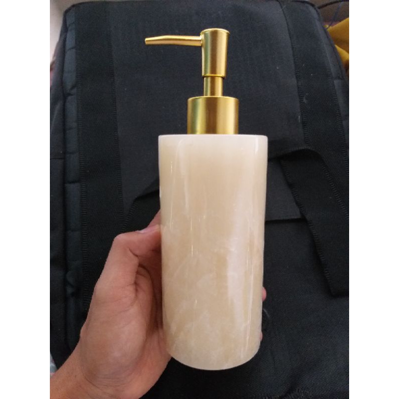 dispenser soap marble onix/tempat sabun cair batu marmer onix