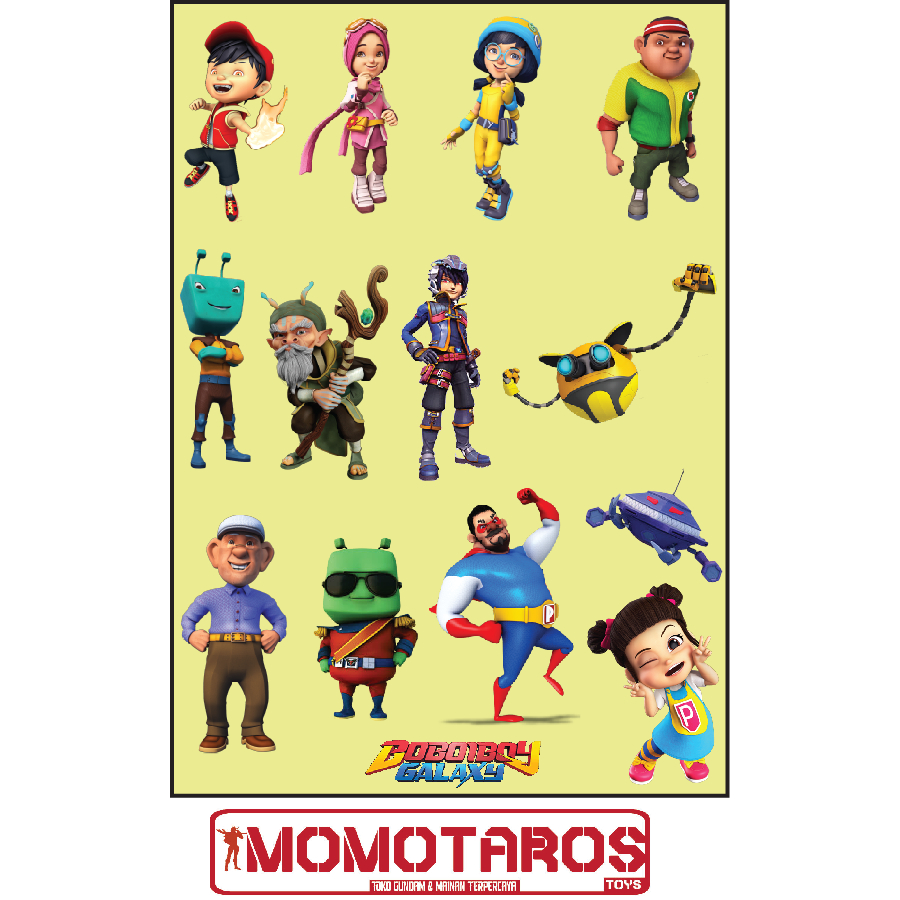 

Sticker murah antiair transparan Boboiboy 1 pc