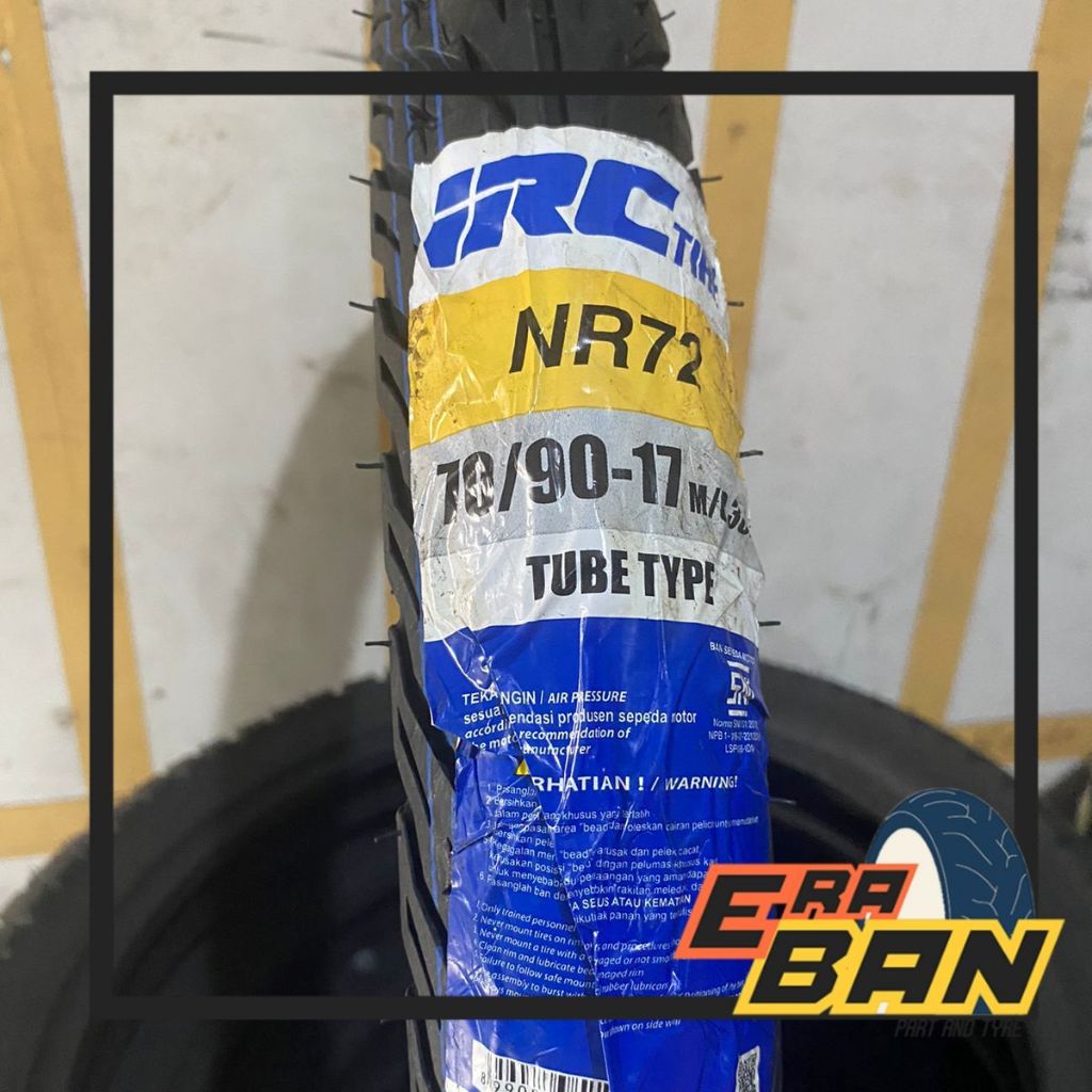 BAN LUAR IRC NR72 70 90 RING 17 TUBETYPE